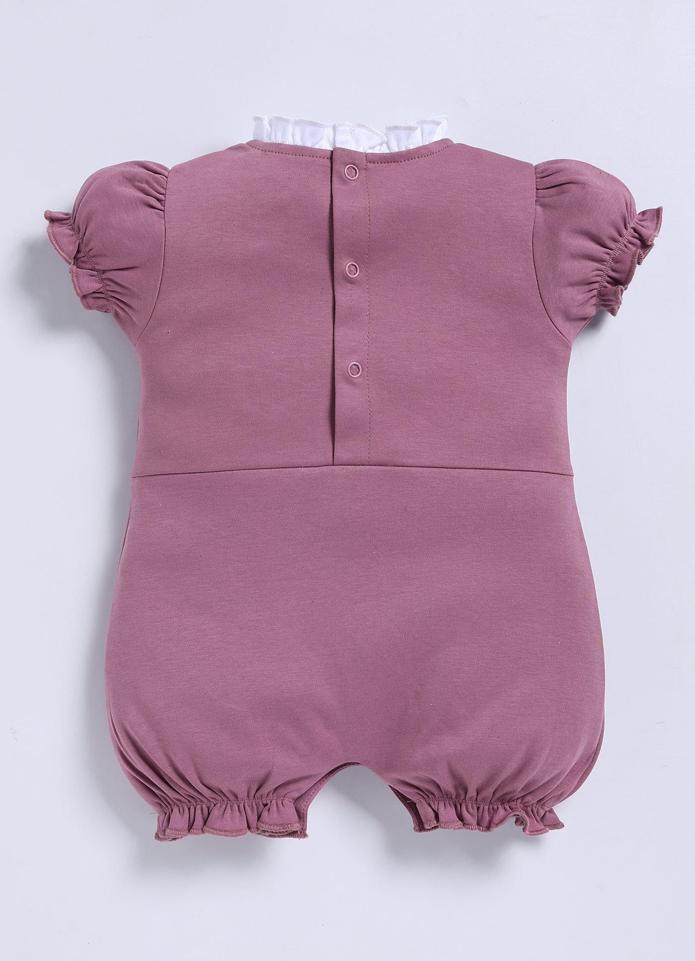 Half-Sleeve Romper for Girls – Purple Mauve So Sweet!