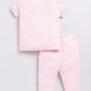 Baby Girl Comfy Half Sleeves Night Suit-LEMON YELLOW