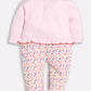 BABY GO 100% Pure Cotton Full Sleeves Rompers/Bodysuit/Sleepsuit for Baby Girl-PINK