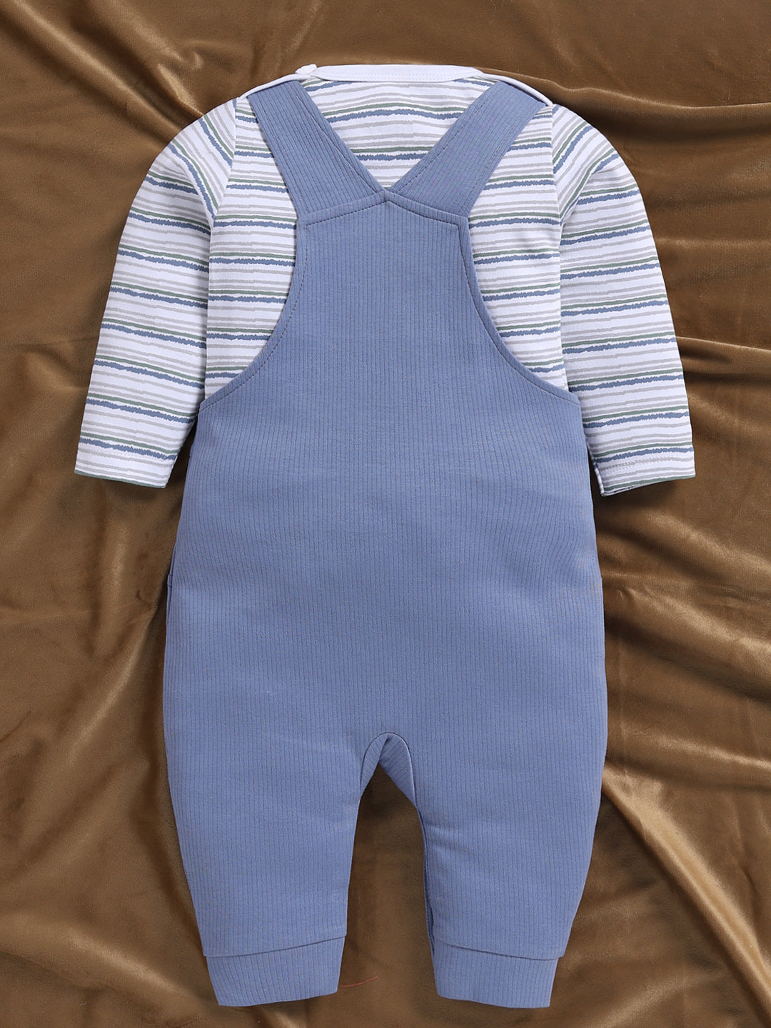 Dungaree - Blue Happy Bear