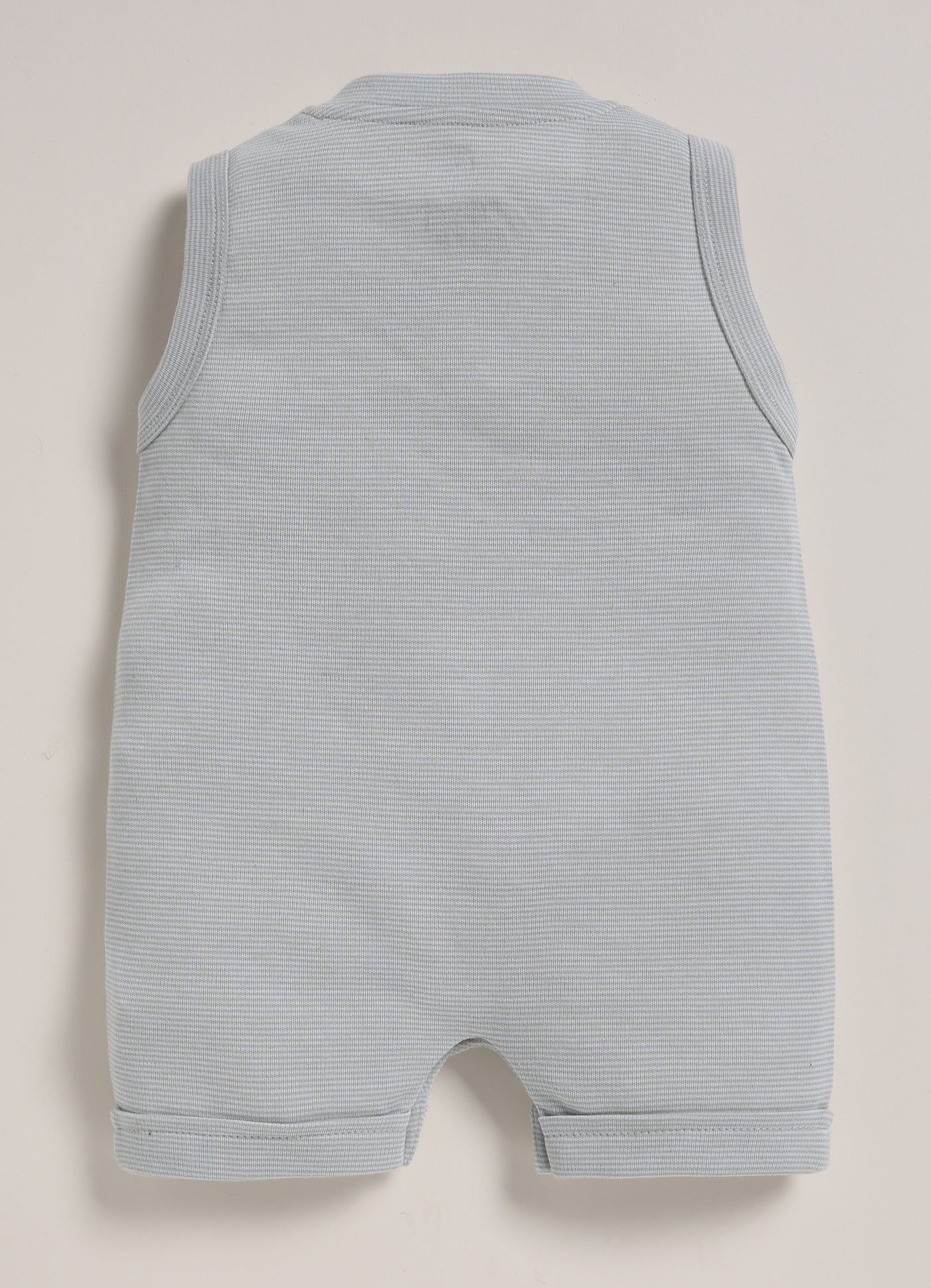 Half-Sleeve Romper for Boys – Grey Little Bear