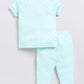 Baby Girl Comfy Half Sleeves Night Suit-LIGHT GREEN