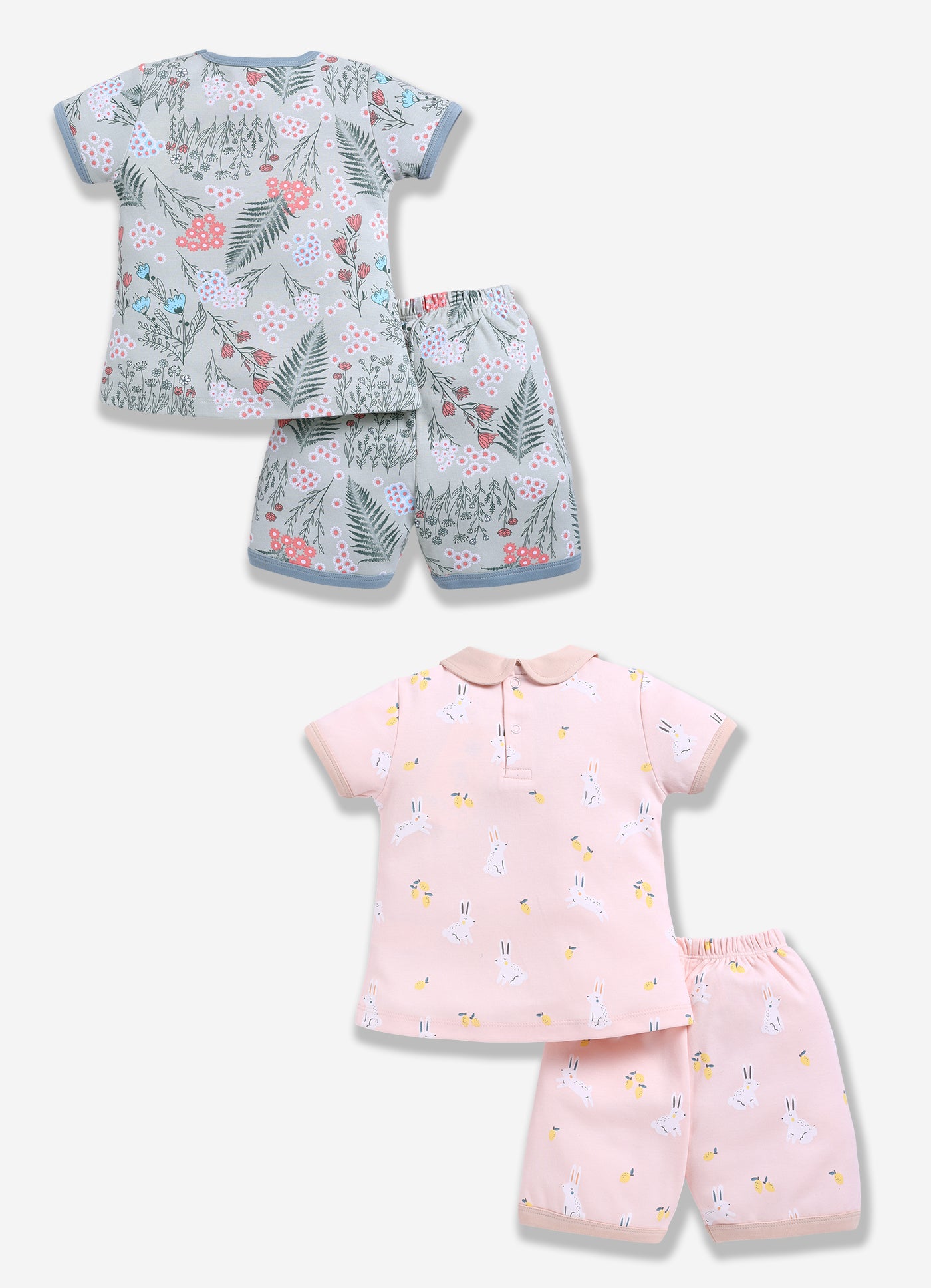Half-Sleeve Top & Bottom For Girls - Sage & Rose