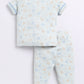 Playful Printed Half Sleeves Baby Boy Night Suit-OLIVE