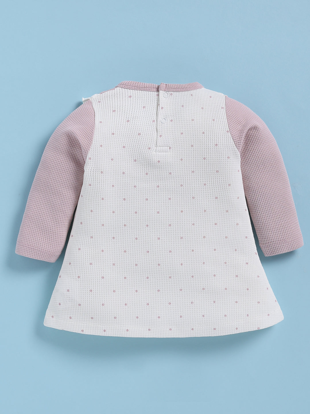 Frock – White Purple Bunny Family