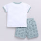 Little Dragon Baby Boy Half T Shirt & Short Set-Green