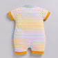 Baby Boy Striped Summer Romper - Yellow