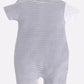Half Sleeves Round neck Romper for Baby Boys 100% Pure Cotton-GREY