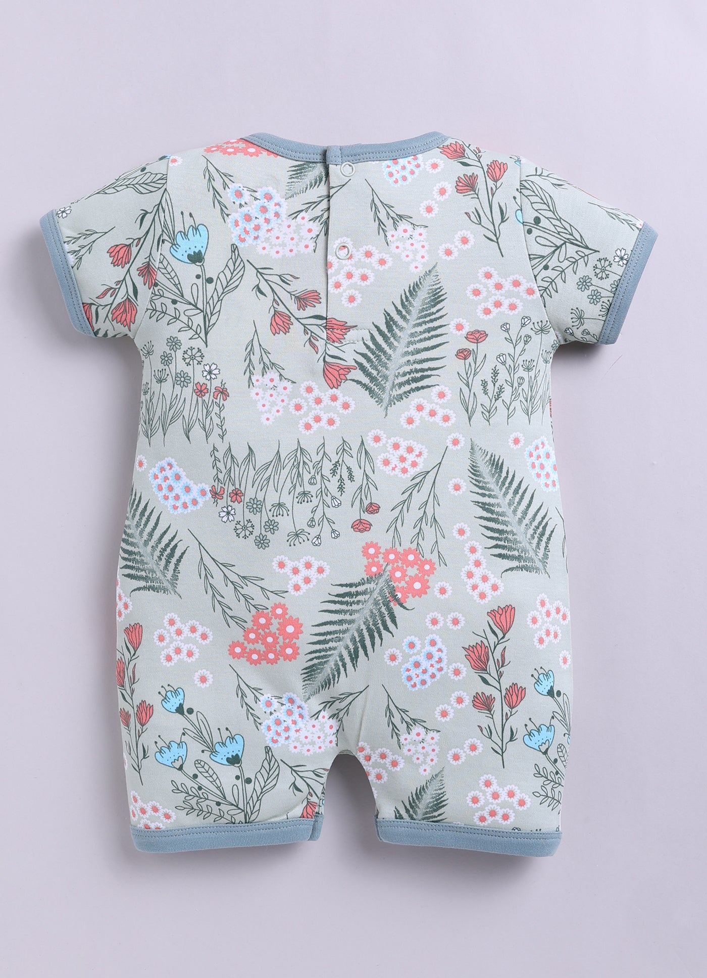 Half Sleeve Romper for Girls - Sage