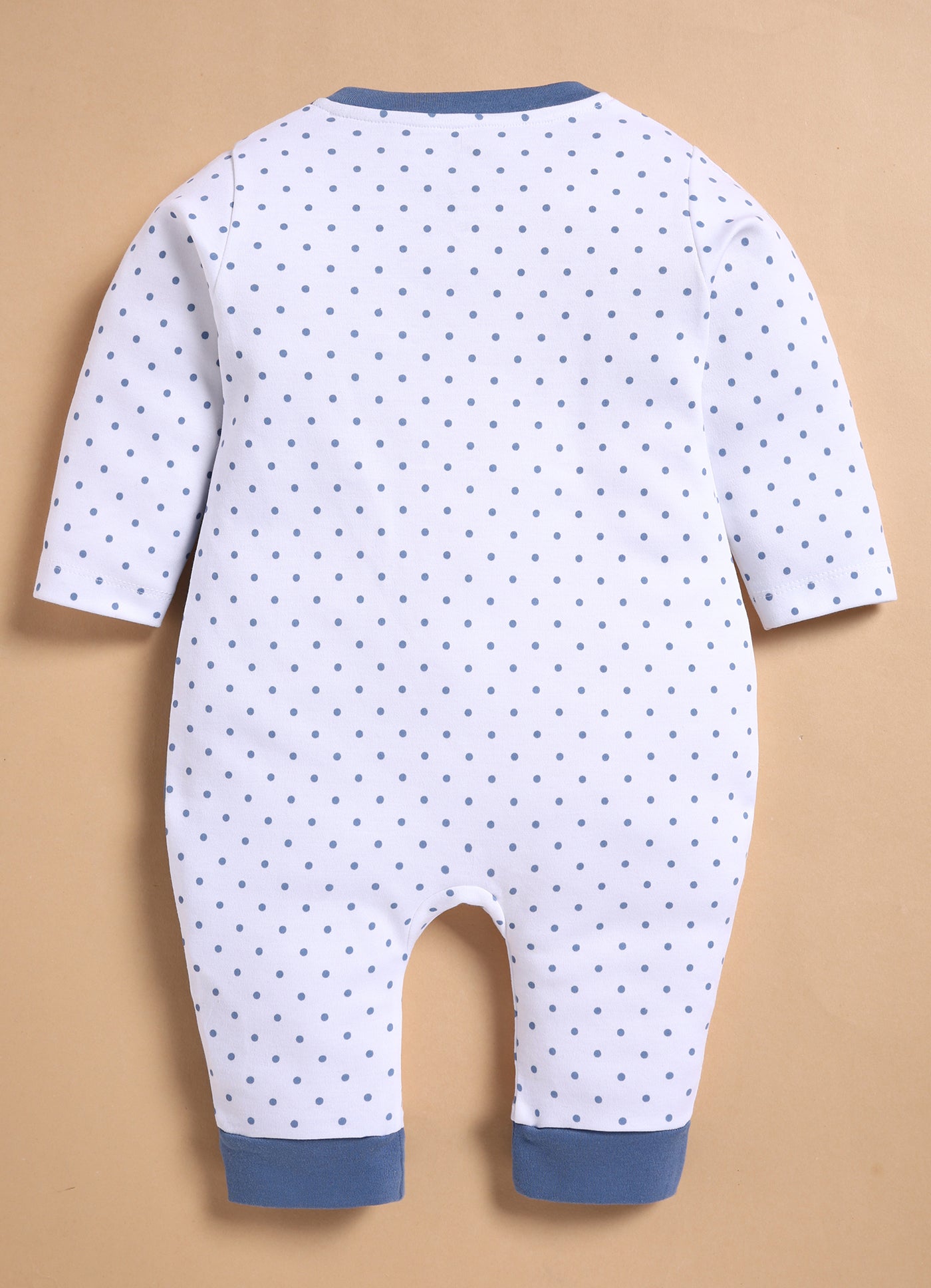 Full Sleeve Romper for Boys - Blue Little Boss