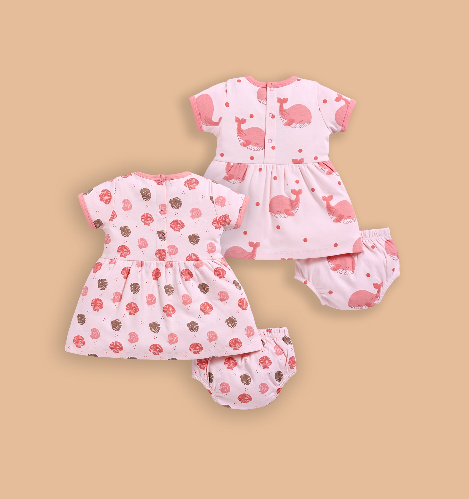 Frock – Salmon & Coral