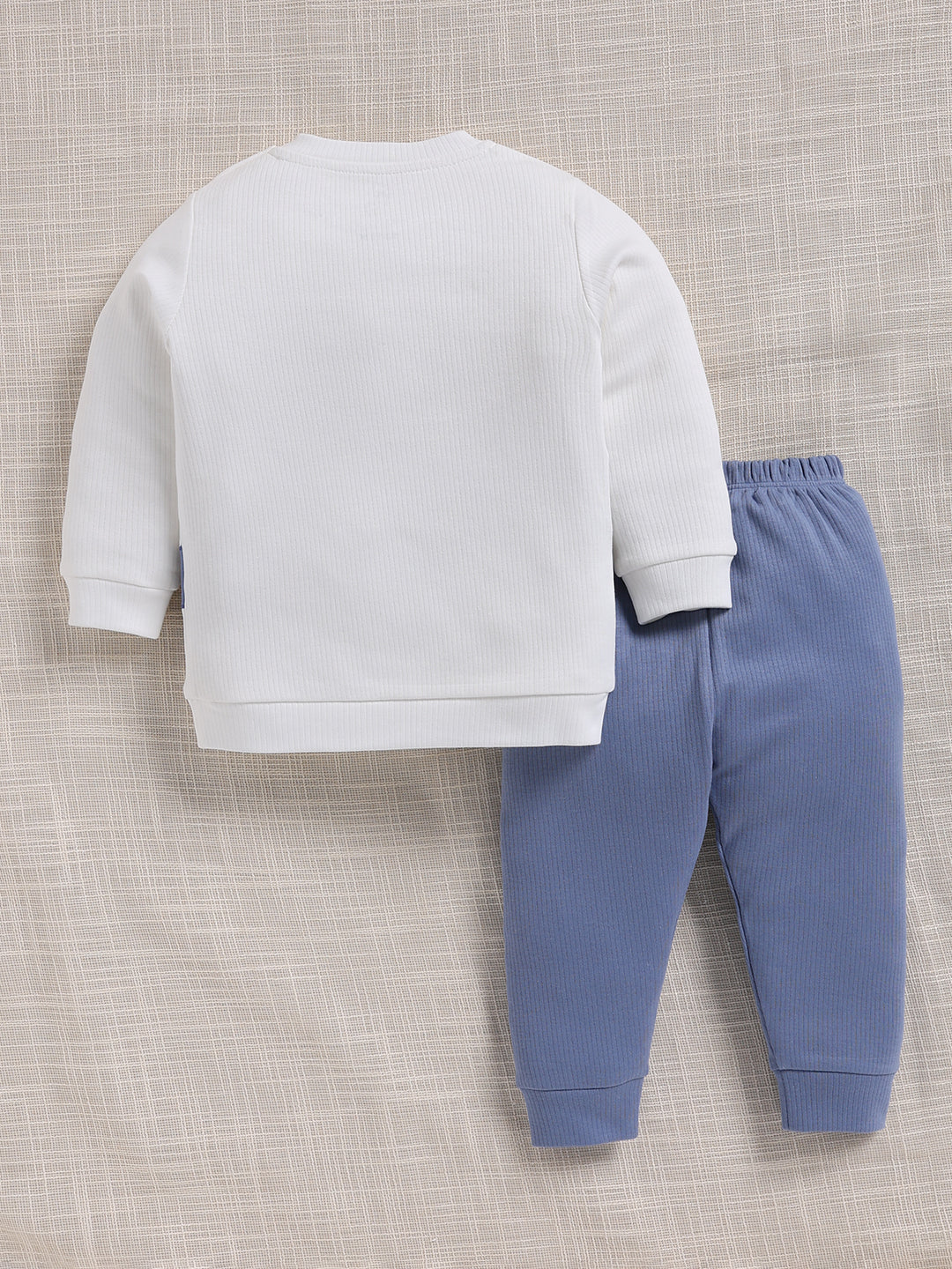 Top & Bottom for Boys - Blue Dinosaur Applique