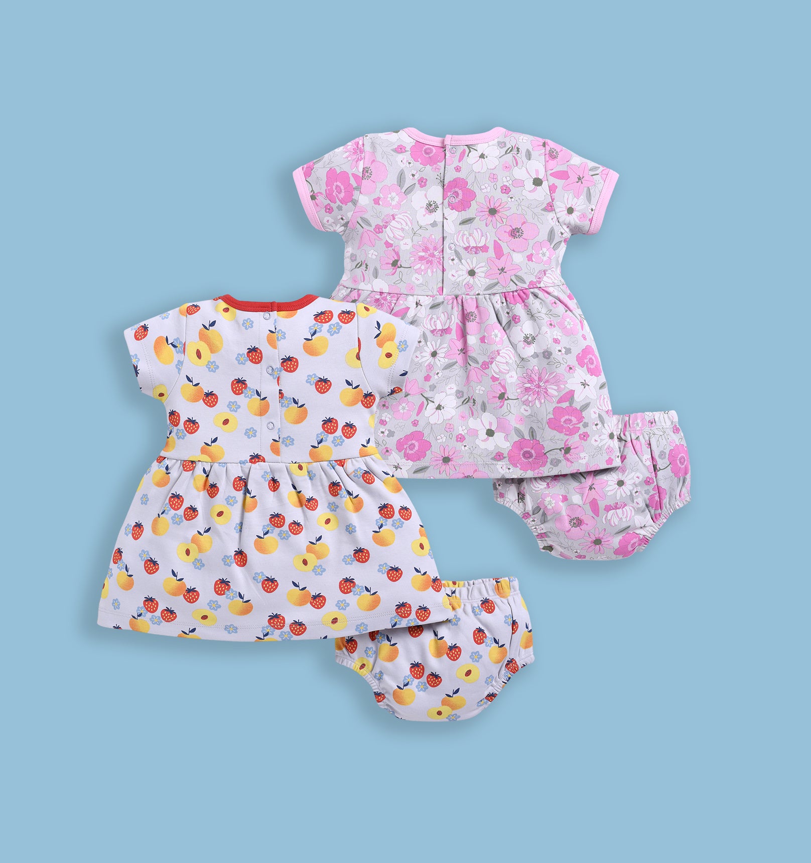 Frock – Peach & Pink