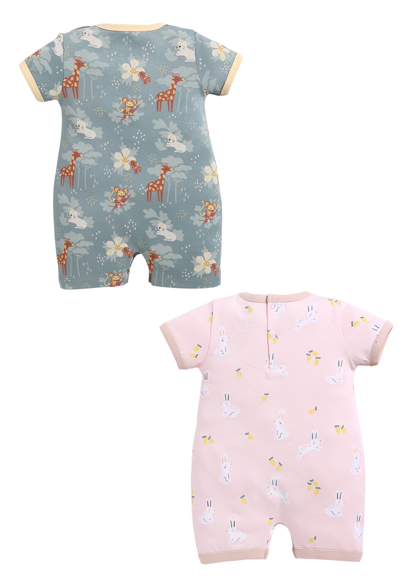 Half Sleeve Romper for Girls - Rose & Olive