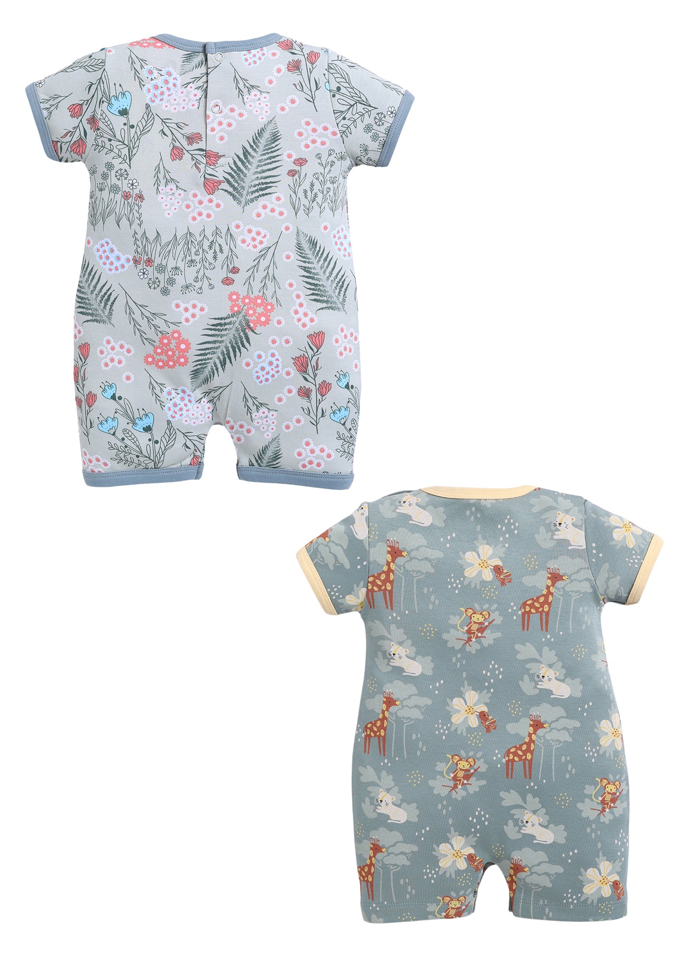 Half Sleeve Romper for Girls - Sage & Olive