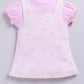 Baby Girl Floral Print Pinafore Dress with Layered Top-PINK