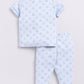 Playful ABC Printed Baby Boy Half Sleeves Night Suit-PINK