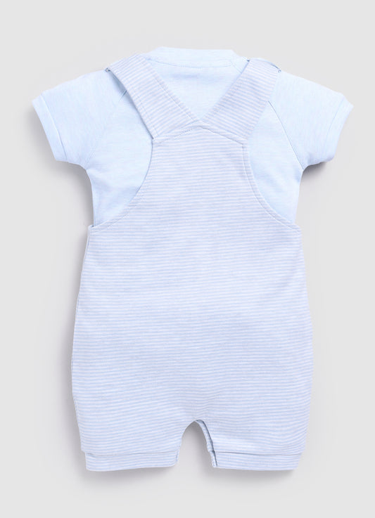 Little Day Dreamer Baby Boy Dungaree-Sky Blue