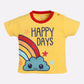 T-shirt and Shorts Set for Baby Boys 100% pure cotton-YELLOW