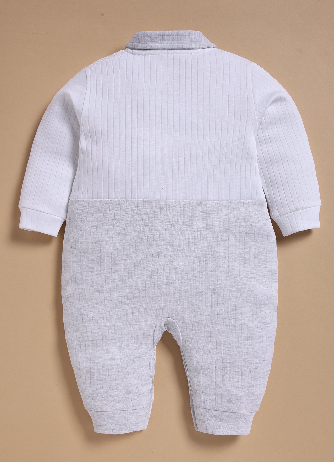 Full Sleeve Romper for Boys – Melange Criss Cross