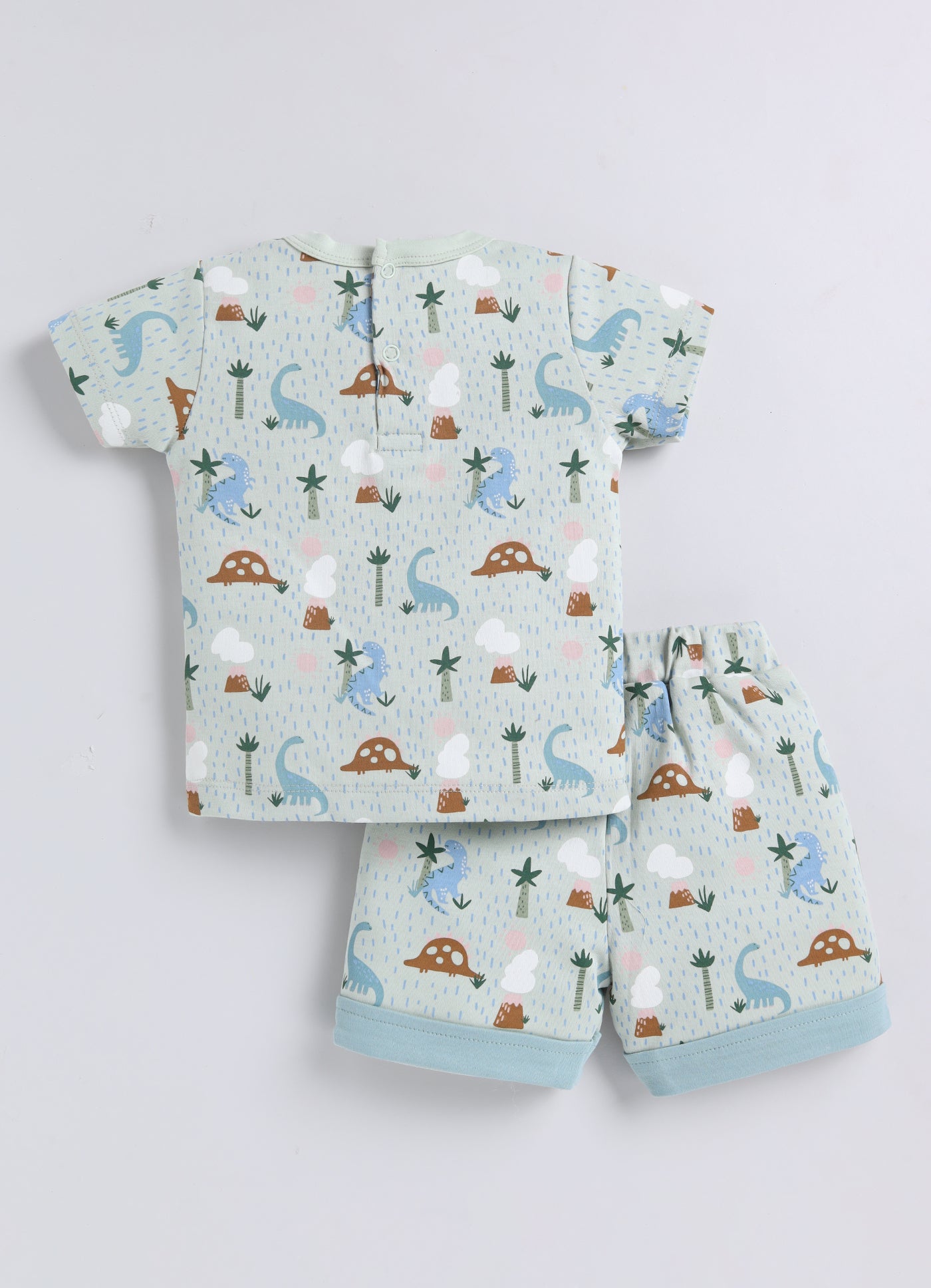 Half Sleeve Top & Bottom for Boys - Pista Green
