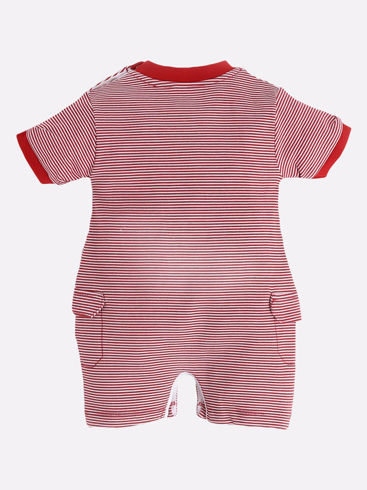 Half Sleeves Round neck Romper/Summer clothes/Creeper/new born/infent wear/ for Baby Boys 100% Pure Cotton-RED