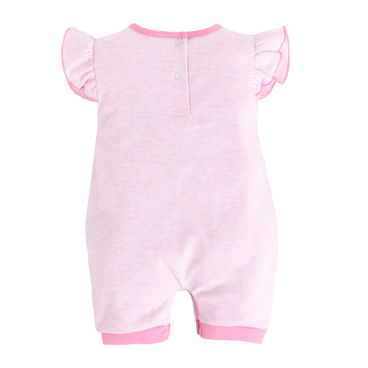 Half Sleeves Round neck Romper/Summer clothes/Creeper/new born/infent wear/ for Baby Girls 100% Pure Cotton-PINK