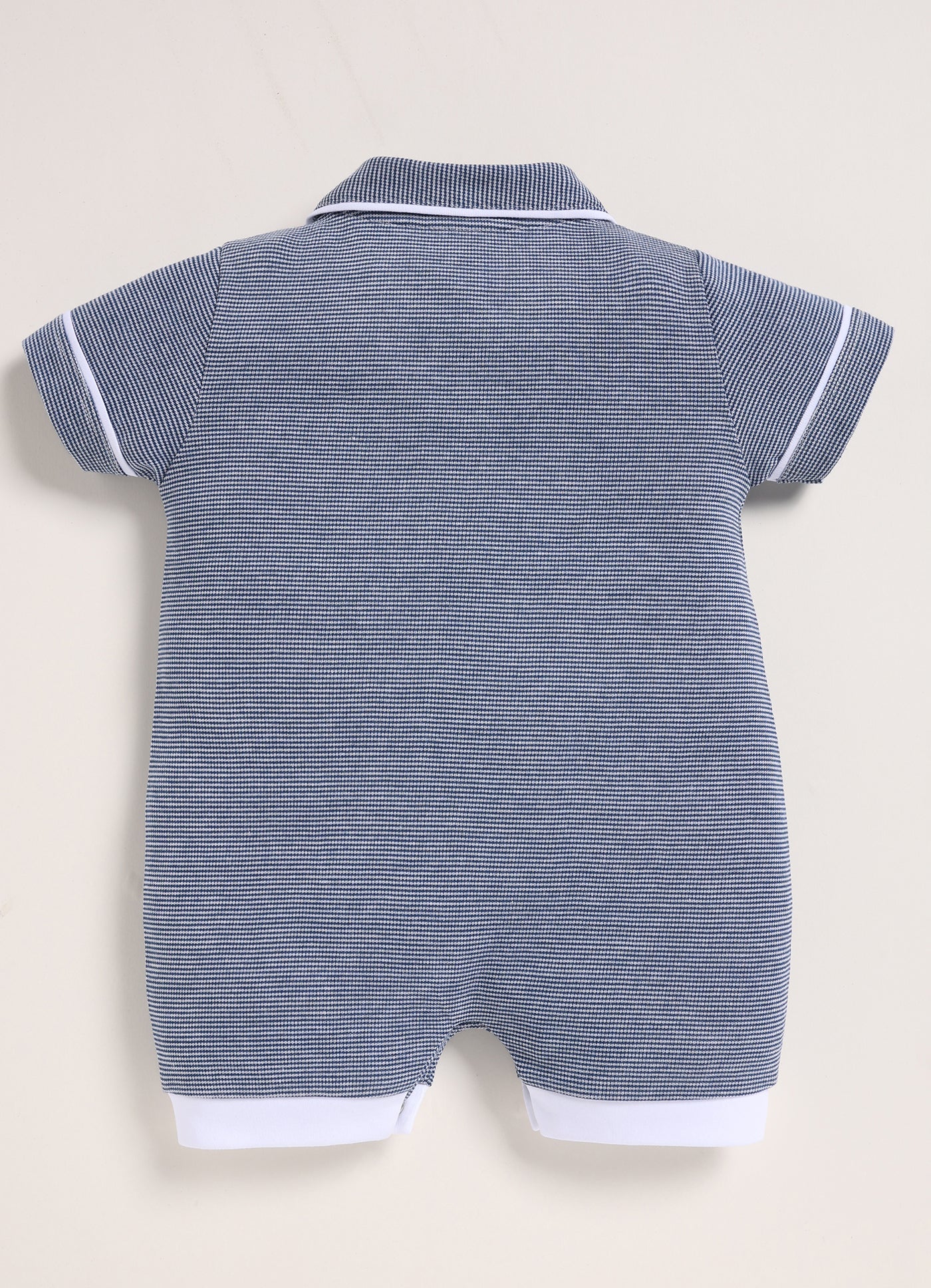 Half-Sleeve Romper for Boys – Navy Baby Chimp