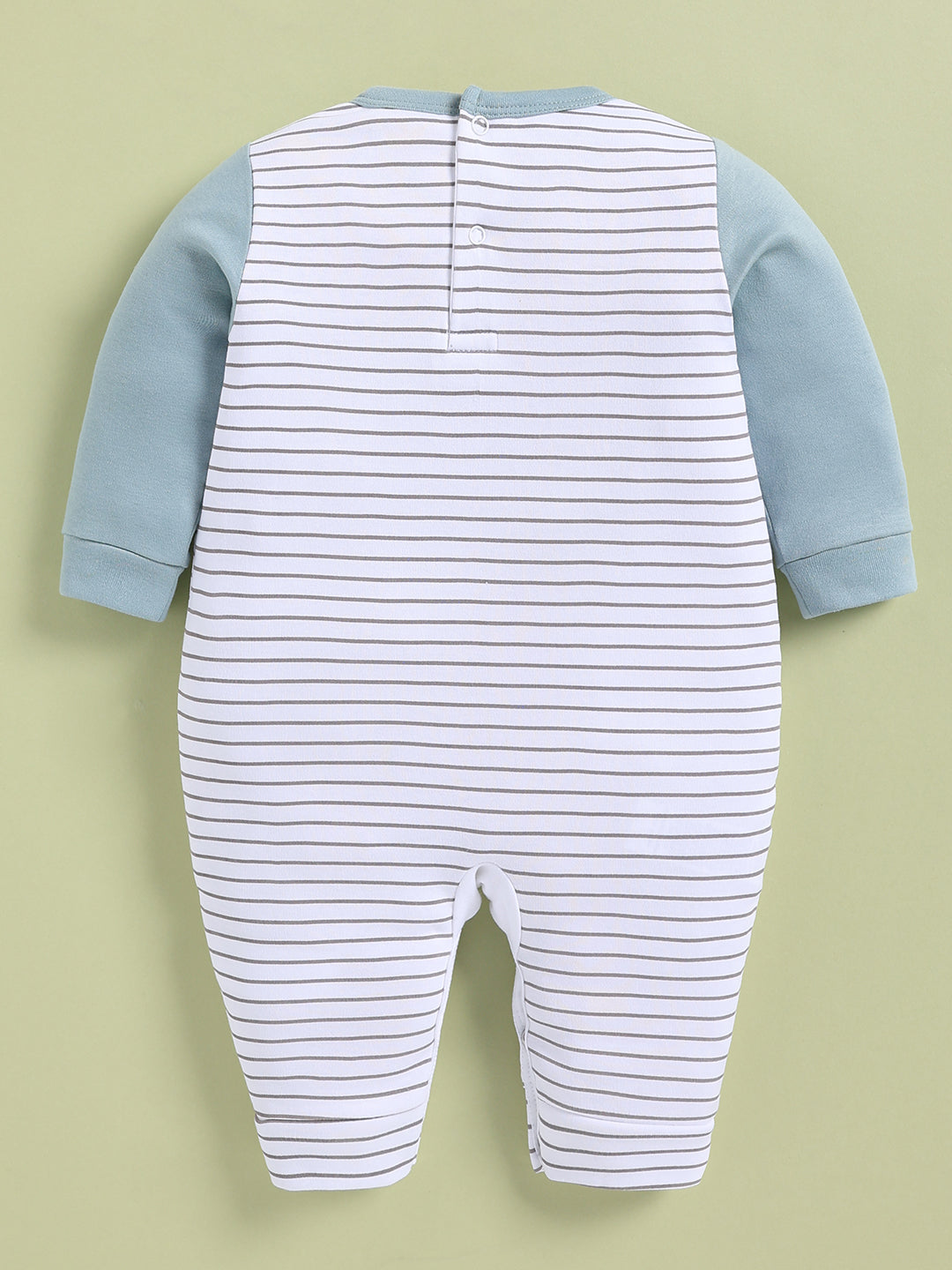 Full Sleeve Romper for Boys – Baby Blue Hello Bear