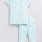 Cherry Prined & Comfy Half Sleeve Girl Night Suit-PINK