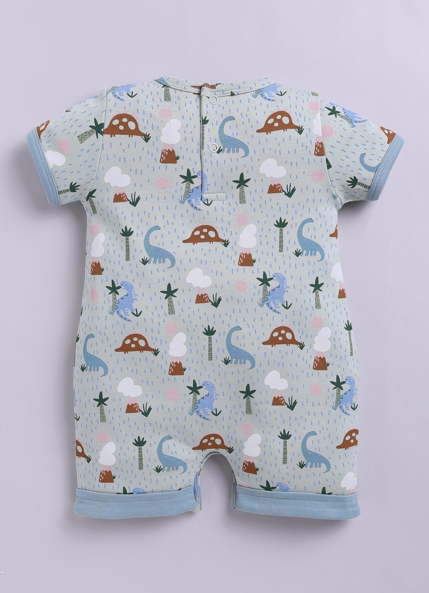 Half Sleeve Romper for Boys - Pista Green