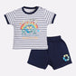 T-shirt and Shorts Set for Baby Boys 100% pure cotton-NAVY