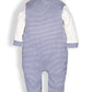 Romper with a bow for Baby Boy-NAVY