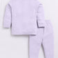 Baby Boy Solid Full Sleeve Night Suit-LAVENDER