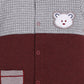 Half Sleeves Round neck Romper for Baby Boys 100% Pure Cotton-MAROON