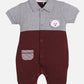 Half Sleeves Round neck Romper for Baby Boys 100% Pure Cotton-MAROON
