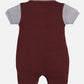 Half Sleeves Round neck Romper for Baby Boys 100% Pure Cotton-MAROON