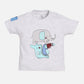 Animal printed T-Shirt Shorts set for Baby Boy-ROYAL