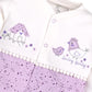 BABY GO 100% Pure Cotton Full Sleeves Rompers/Bodysuit/Sleepsuit for Baby Girls- PURPLE