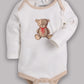 Boys Baby Romper for All Season/Sleep Suit/Comfort fit/ 100% Cotton (Set of 2)-BEIGE