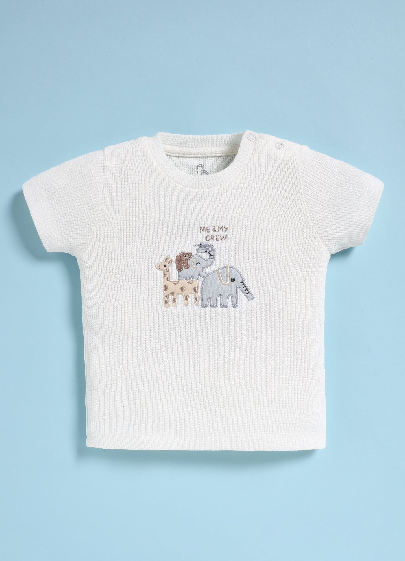 Half-Sleeve Top & Bottom For Boys - Brown Me & My Crew