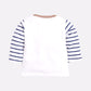 Little Fox printed casual T-Shirt Pyjama set-BEIGE