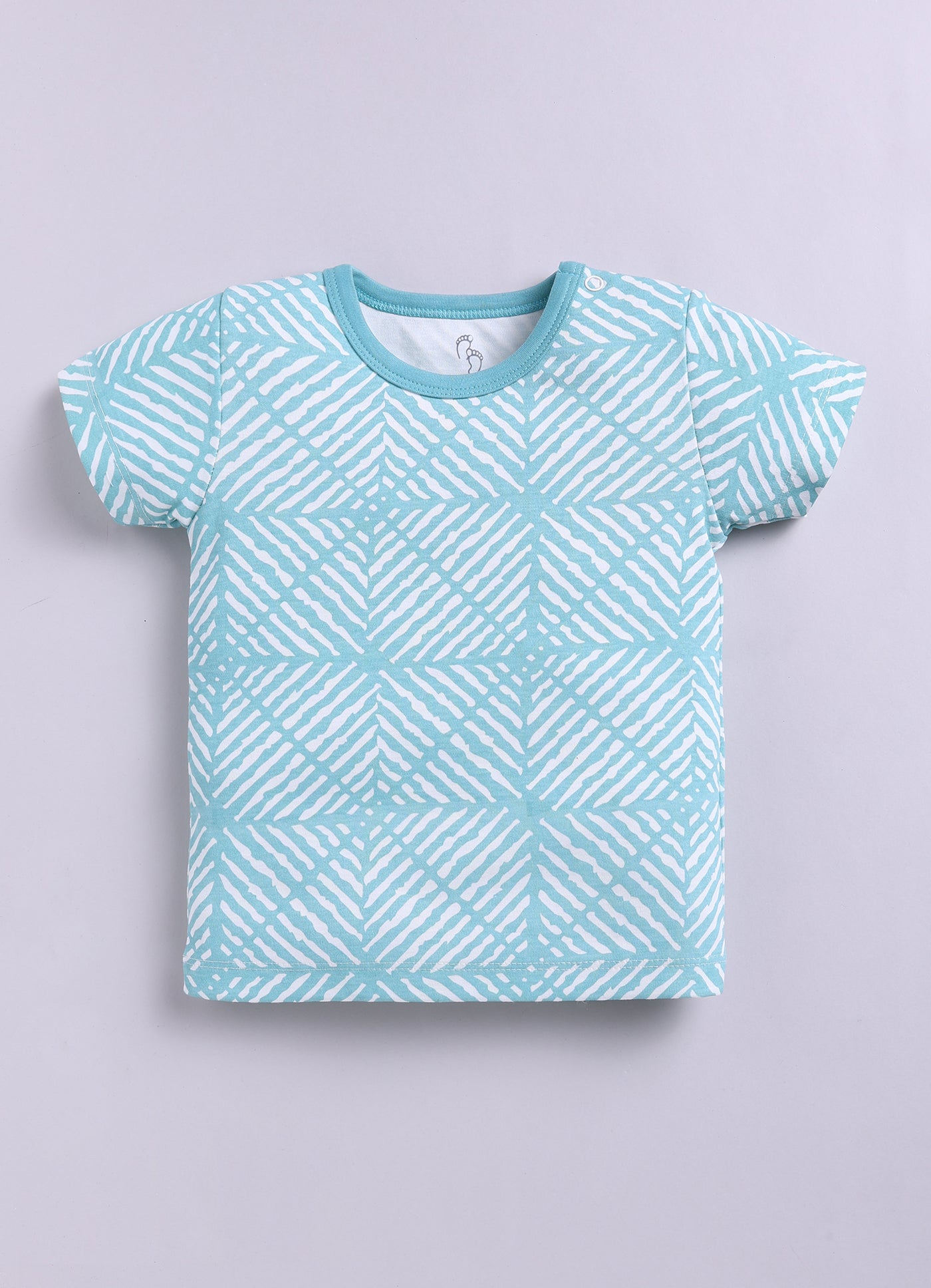 Half Sleeve Top & Bottom for Boys - Sea Green