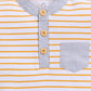 Baby Boy Striped Summer Romper - Yellow