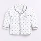 Baby Boy Comfy Printed Night Suit-WHITE