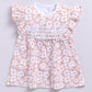 Baby Girl Floral Print Ruffle Sleeve Dress & Panty Set-MOUVE