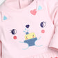 BABY GO 100% Pure Cotton Full Sleeves Rompers/Bodysuit/Sleepsuit for Baby Girl-PINK