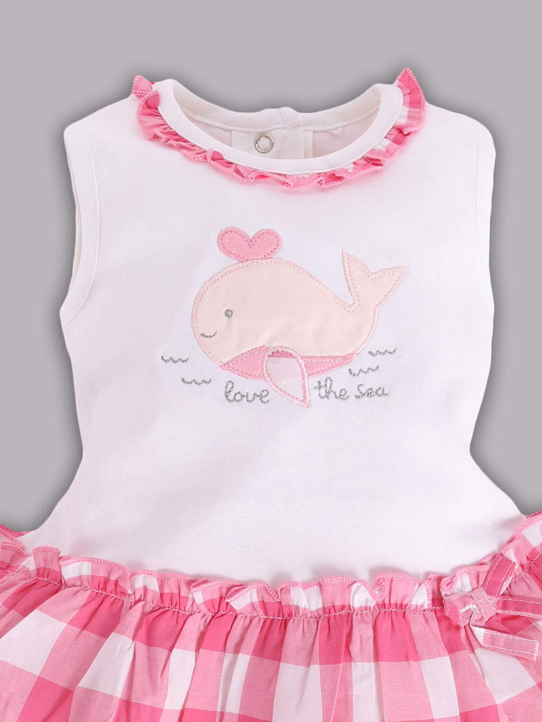 Baby girl Knee Length Dress-PINK