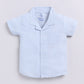 Baby Boy Solid Color T Shirt & Short-SKY