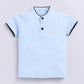 Baby Boy Blue T Shirt & Striped Short-SKY BLUE